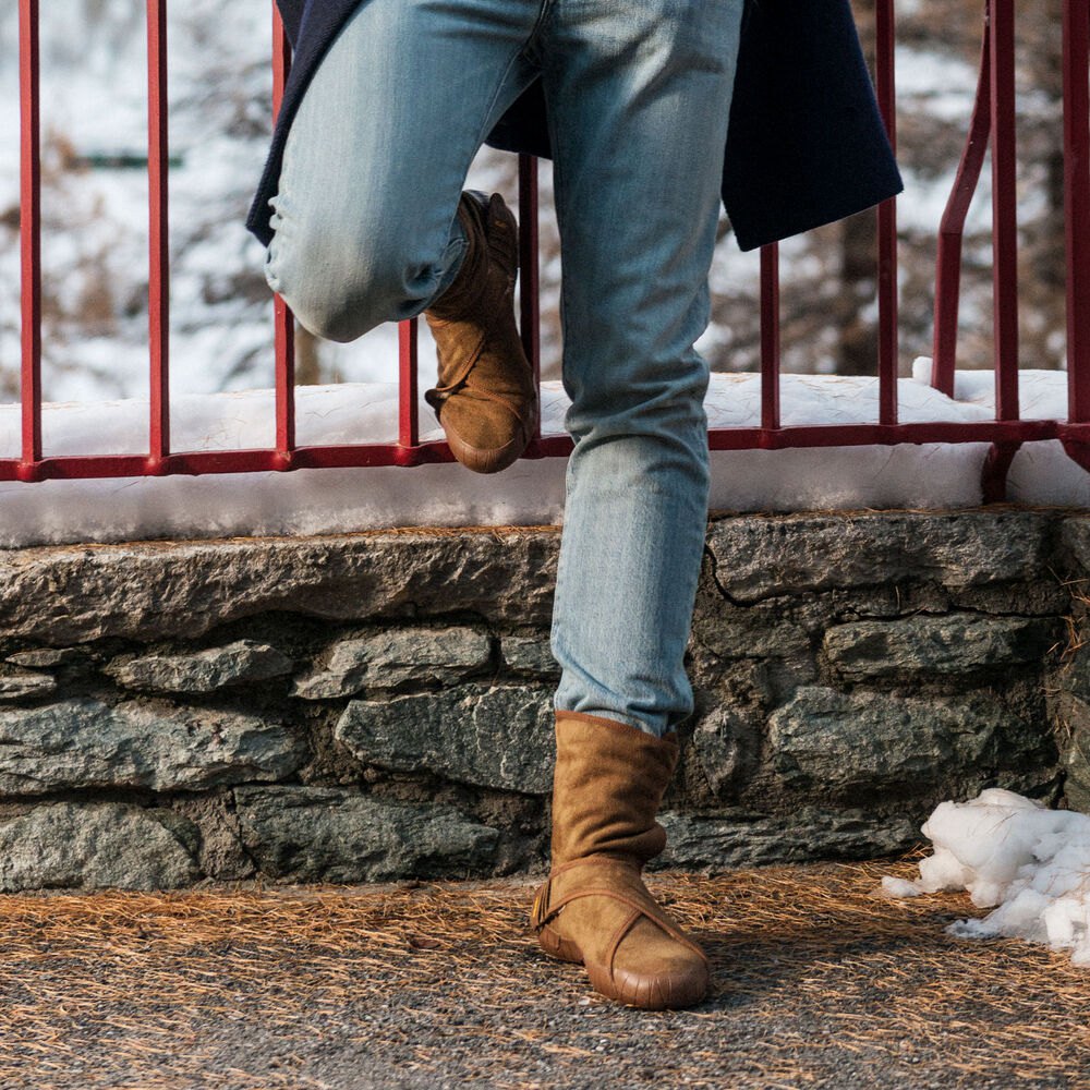 Botas Hombre Marrom - Furoshiki Classic Shearling Mid - KNUFMD-279
